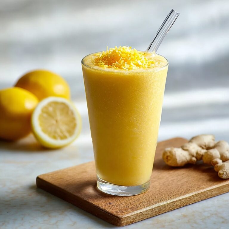 Fresh Lemon Ginger Detoxifying Smoothie Recipe