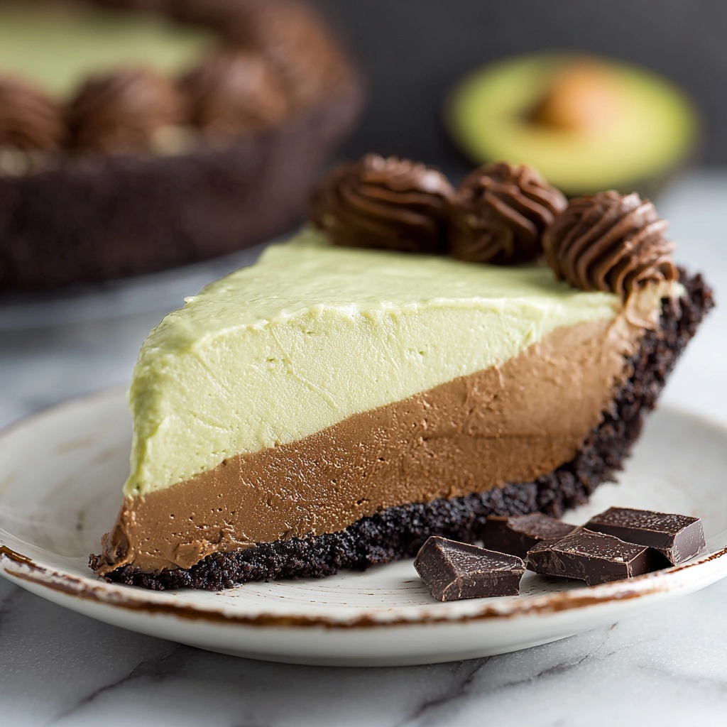 Chocolate Avocado Pie Recipe - Recipe Image