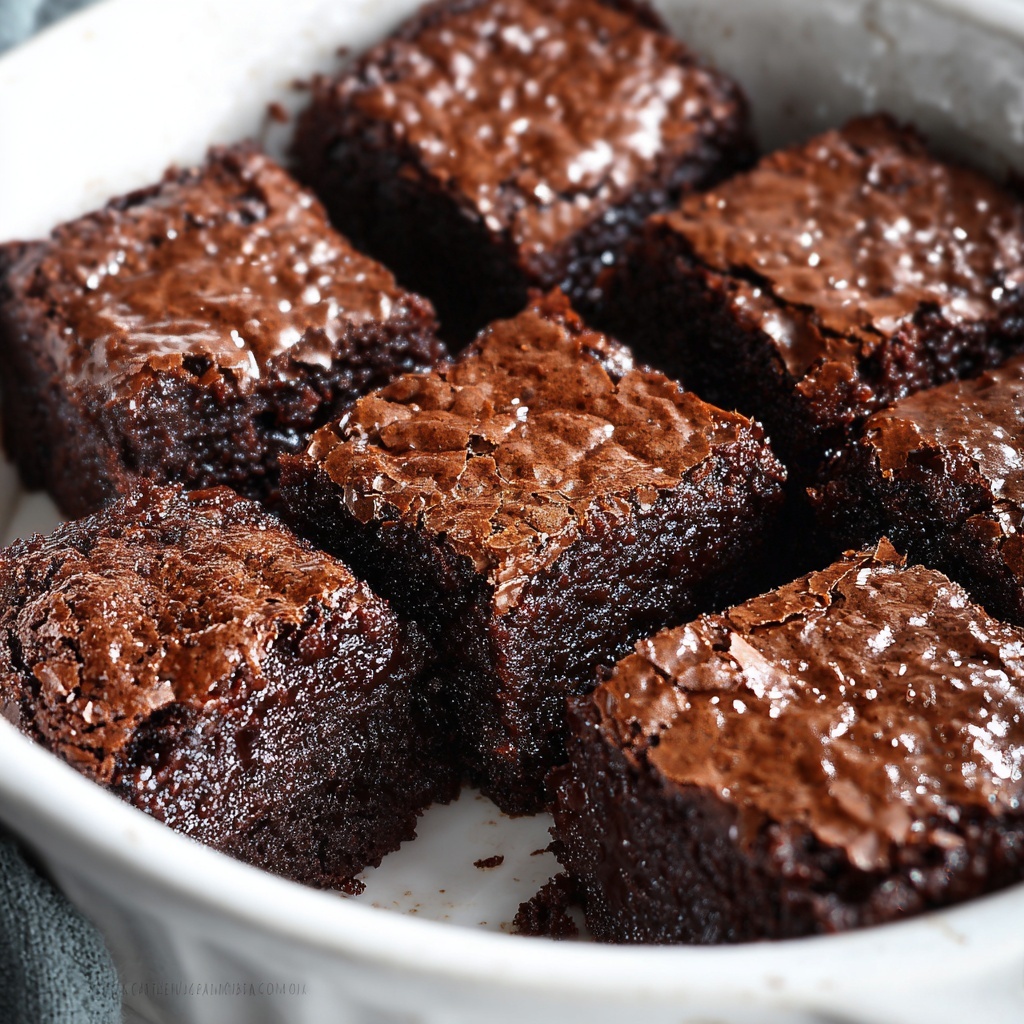 One Bowl Brownies Recipe - Recipe Image