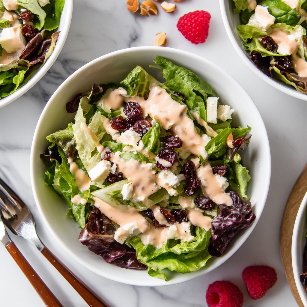 Cranberry Pecan Salad with Feta and Raspberry Vinaigrette Recipe - Recipe Image