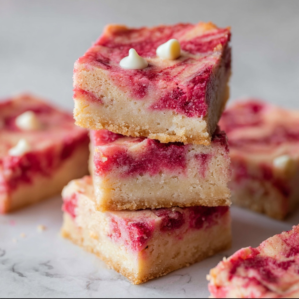 Gooey Strawberry Cake Mix Brownies Recipe - Recipe Image