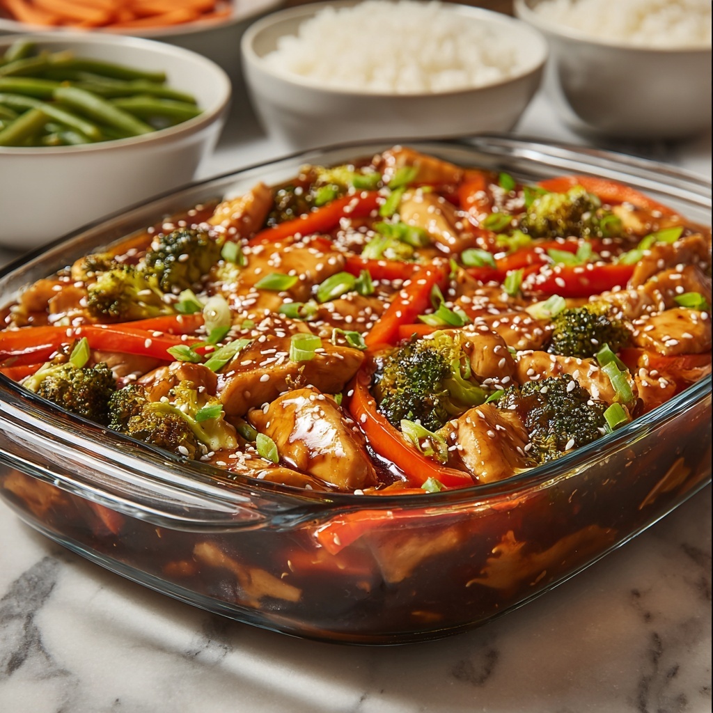 Teriyaki Chicken & Stir Fry Casserole Recipe - Recipe Image
