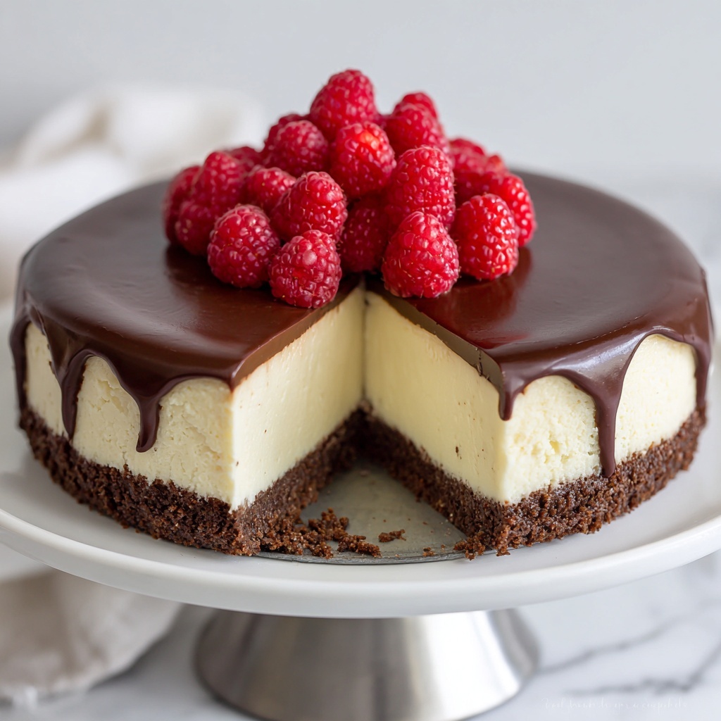 Chocolate Ganache Cheesecake Recipe - Recipe Image