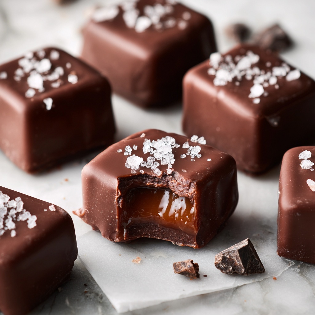 Homemade Chocolate Caramels Recipe - Recipe Image