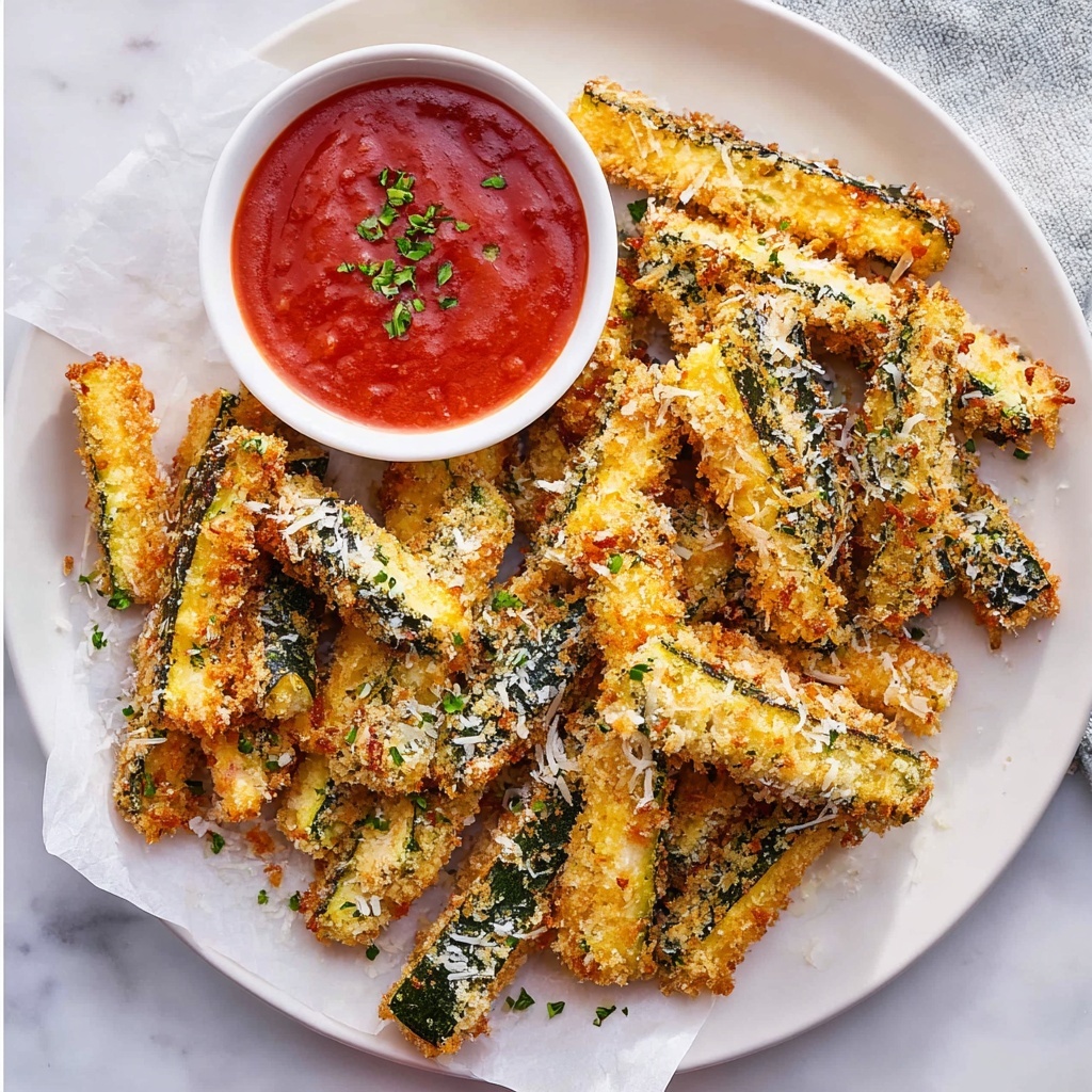 Air Fryer Parmesan Zucchini Fries Recipe - Recipe Image
