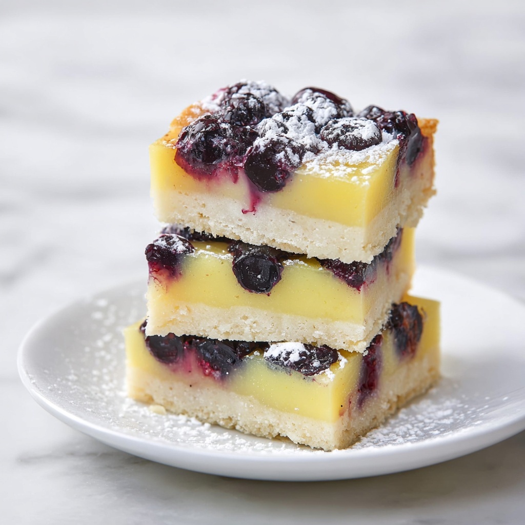 Lemon Blueberry Bars Recipe - Recipe Image