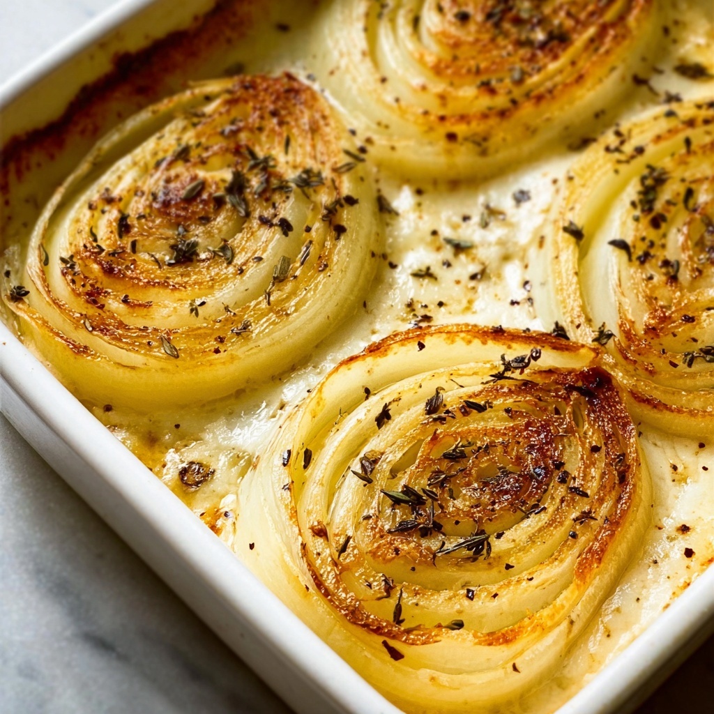 Roasted Parmesan Creamed Onions Recipe - Recipe Image