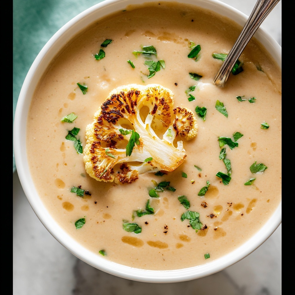 Creamy Roasted Cauliflower Soup Recipe - Recipe Image