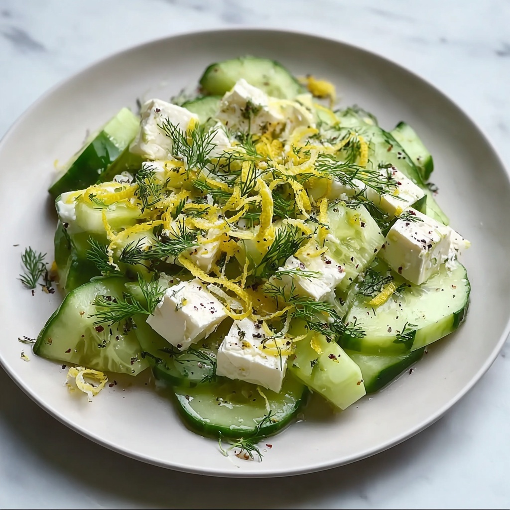 Cucumber Avocado Feta Salad Recipe - Recipe Image