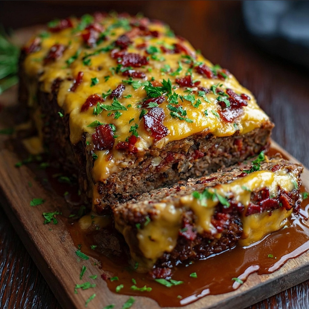Philly Cheesesteak Meatloaf Recipe - Recipe Image