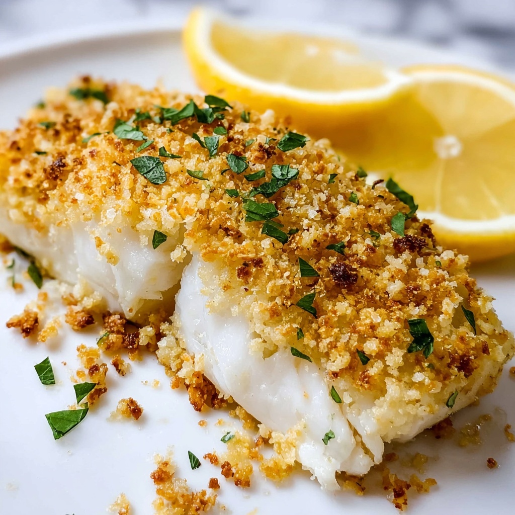 Panko Parmesan Baked Cod Recipe - Recipe Image