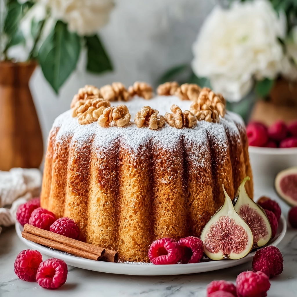 Cozy Walnut Cinnamon Cake Recipe - Recipe Image