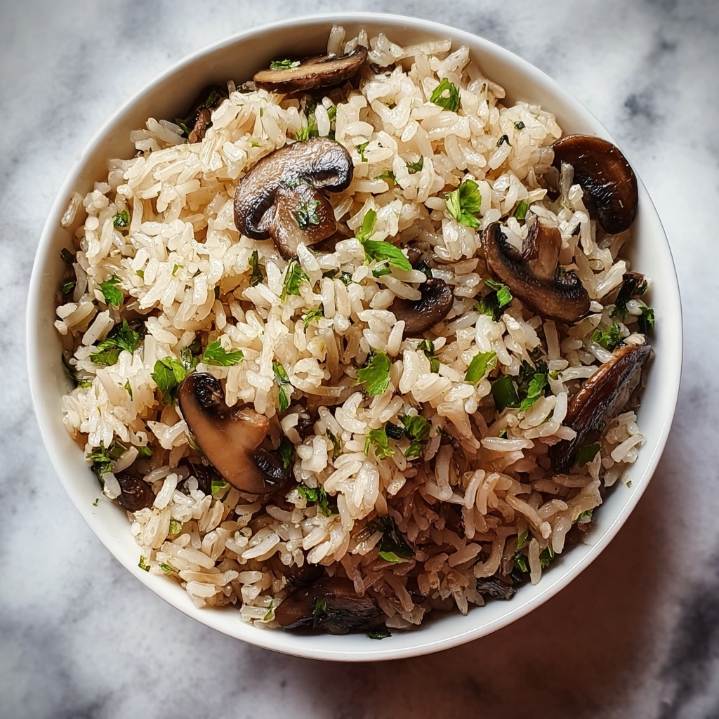 Creamy Mushroom Rice Recipe - Recipe Image