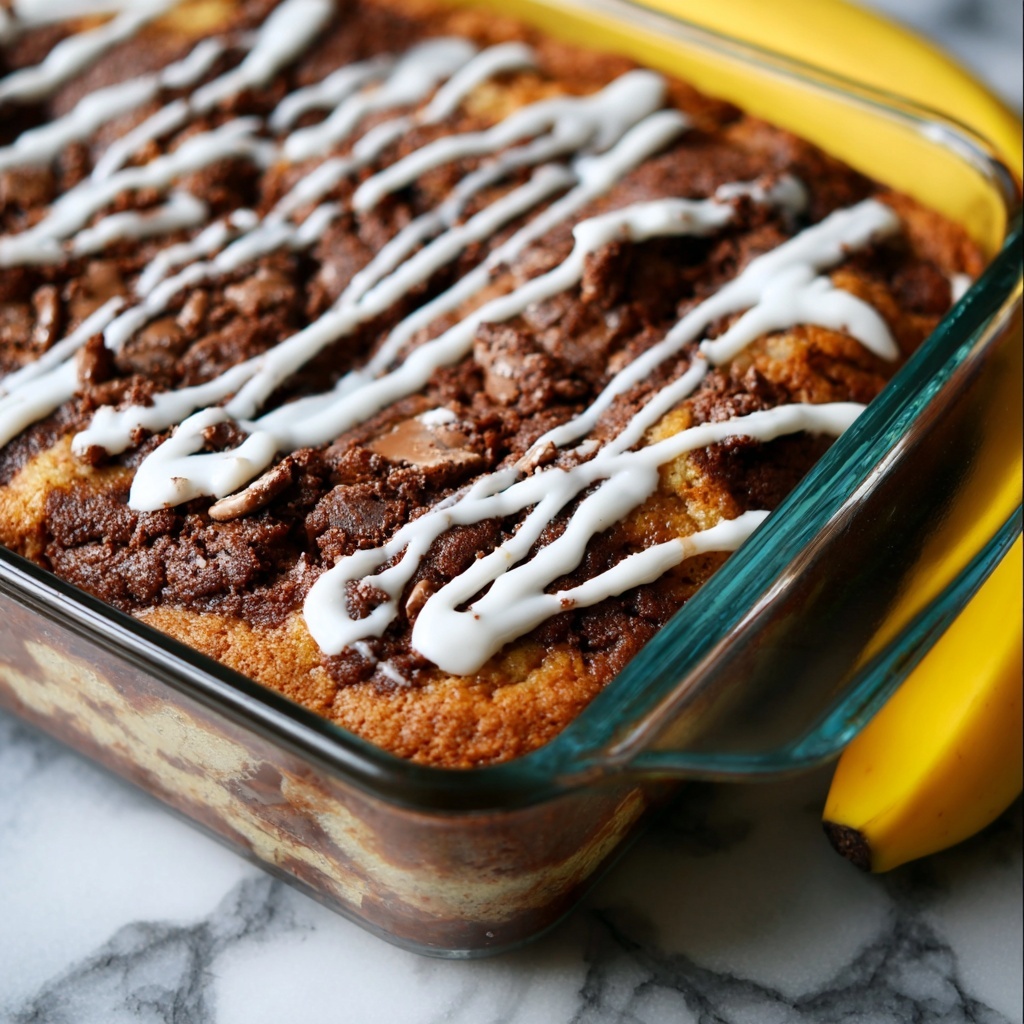 Banana Cinnamon Roll Cake Recipe - Recipe Image