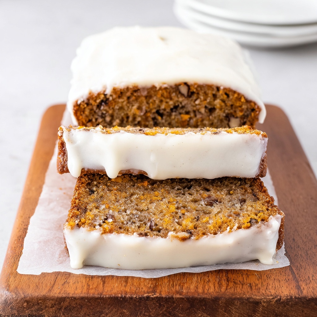 Carrot Bread with Vanilla Glaze Recipe - Recipe Image