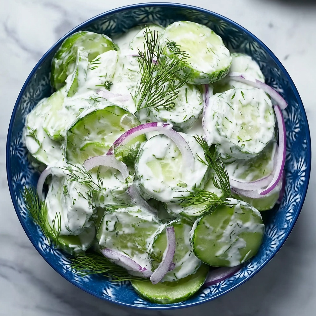 Cool and Creamy Tzatziki Cucumber Salad Recipe - Recipe Image