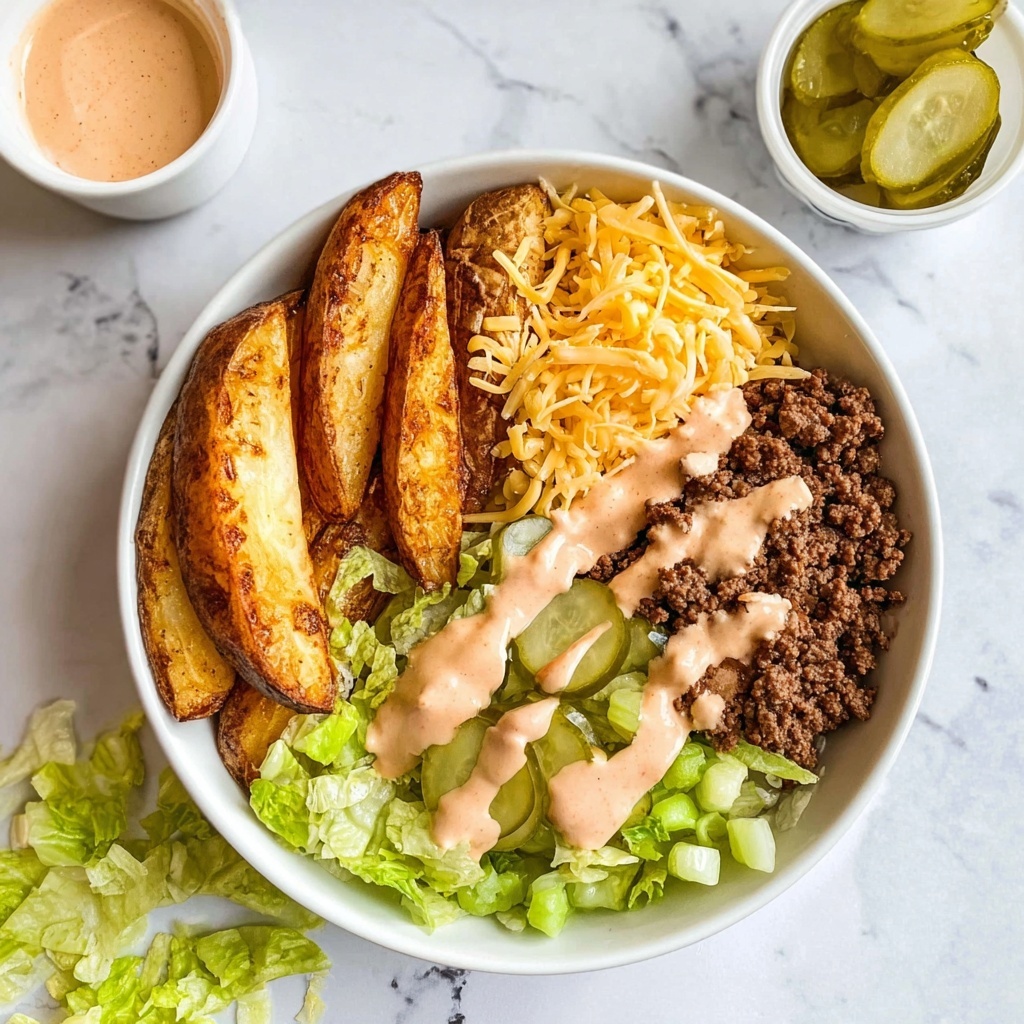 Burger Bowl with Crispy Potatoes, Beef, and Classic Sauce Recipe - Recipe Image