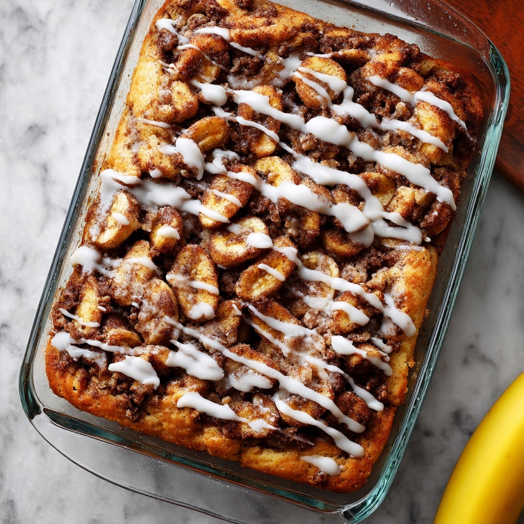 Banana Cinnamon Roll Cake Recipe - Recipe Image