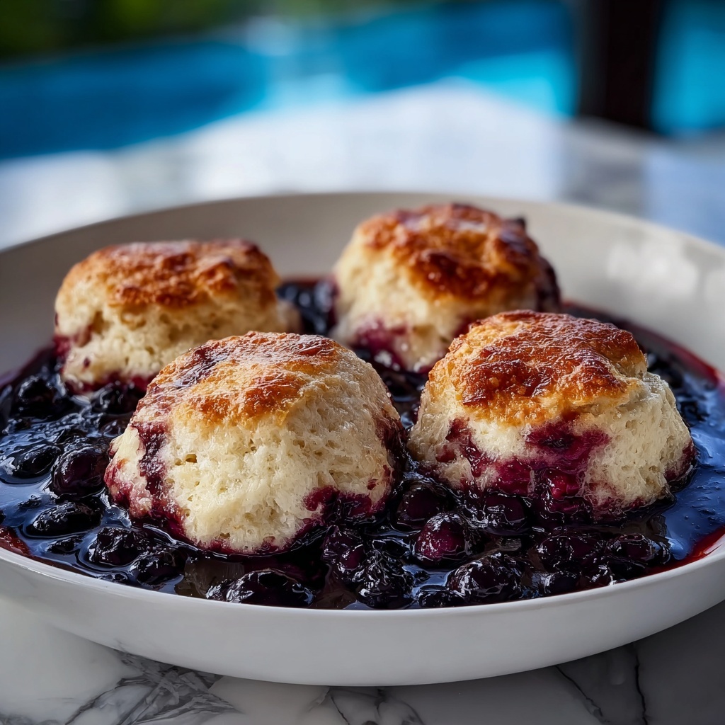 Delicious Blueberry Butter Swim Biscuits Recipe - Recipe Image