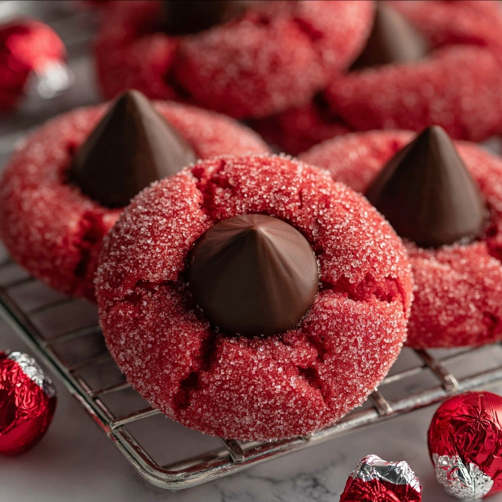 Red Velvet Blossom Cookies Recipe - Recipe Image