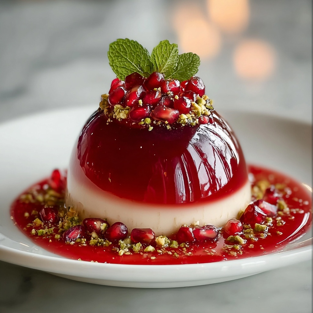 Pomegranate Mousse Dome Recipe - Recipe Image