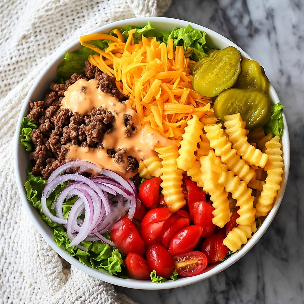 Cheeseburger Bowls with Copycat Big Mac Sauce Recipe - Recipe Image