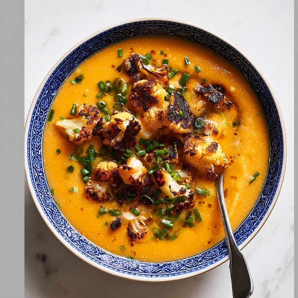 Sweet Potato Soup with Roasted Cauliflower Crumbles Recipe - Recipe Image