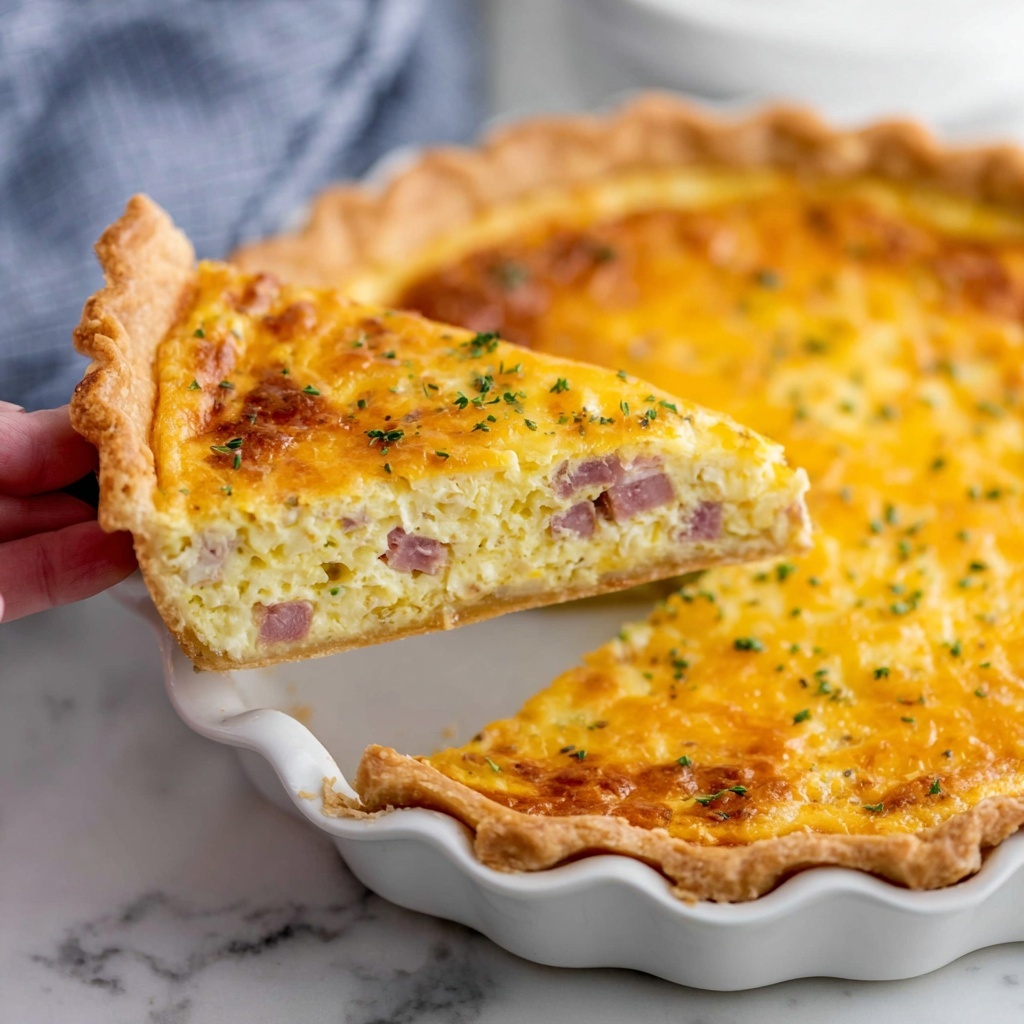 Ham and Cheese Quiche Recipe - Recipe Image