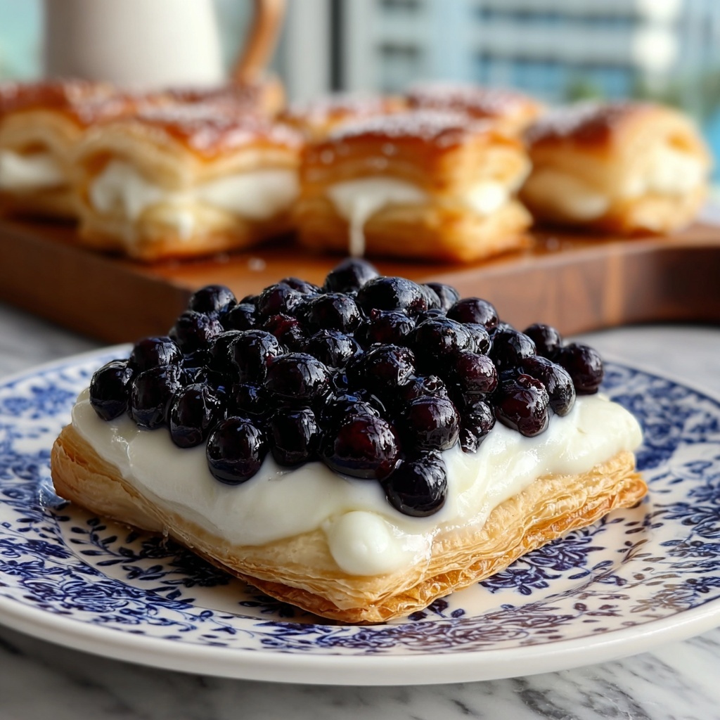Decadent Blueberry Cream Cheese Danish Recipe - Recipe Image