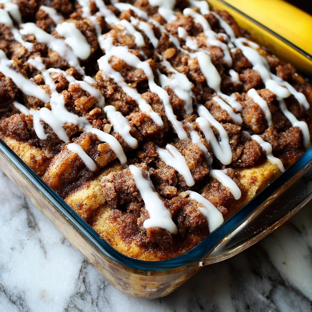 Banana Cinnamon Roll Cake Recipe - Recipe Image
