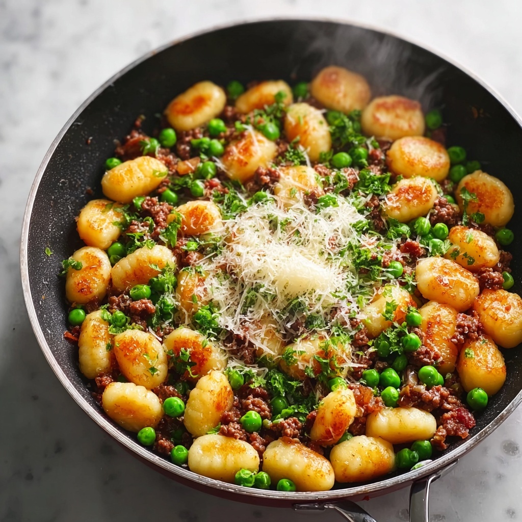 Gnocchi with Peas and Sausage One-Pan Dinner Recipe - Recipe Image