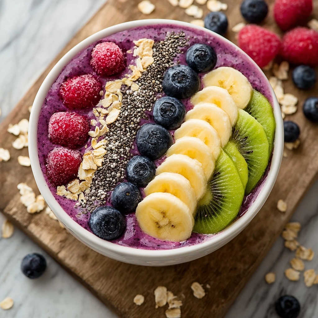 Energizing Breakfast Smoothie Bowl for a Vibrant Morning Boost Recipe - Recipe Image
